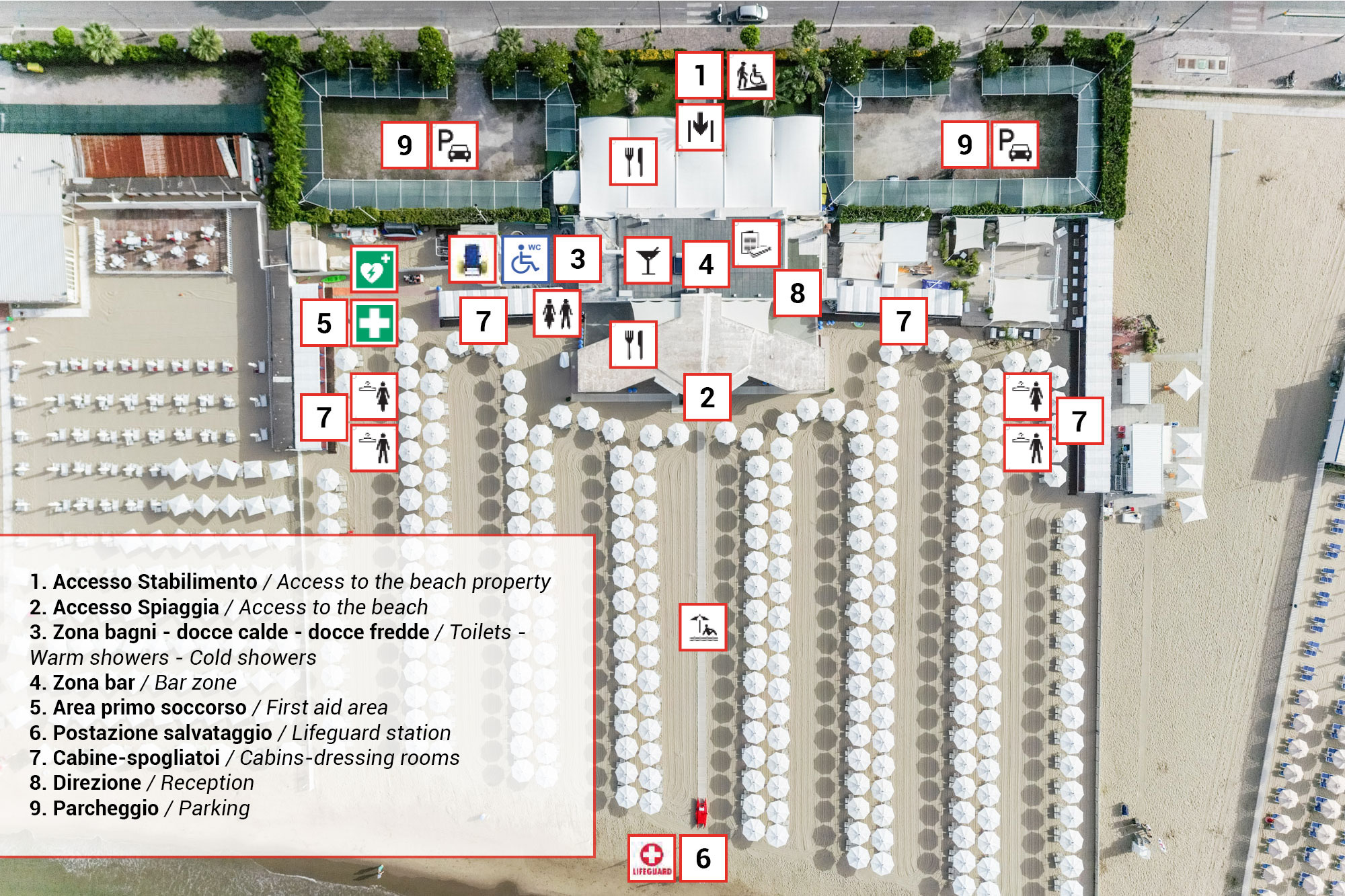 Mappa dello stabilimento